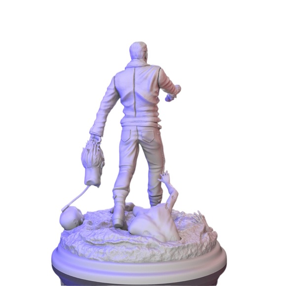 The Walking Dead Negan 3D Printed Model Unpainted Unassembled GK 1:8 Scale - Picture 4 of 7